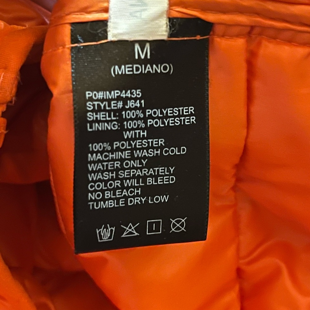 Lightweight Packable Vibrant Orange Junior Sz Med… - image 4